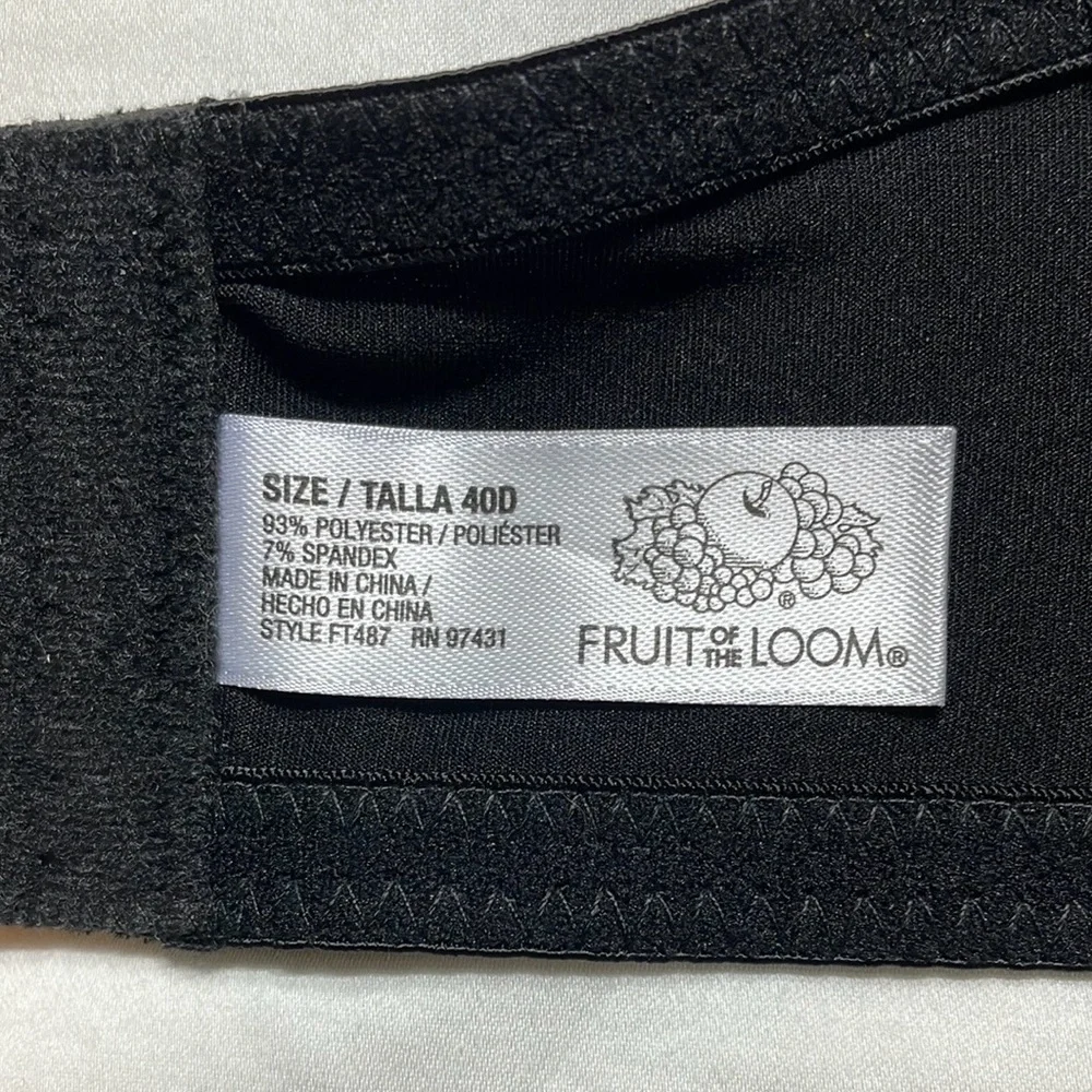 Fruit of the Loom Black Molded Cup Bra